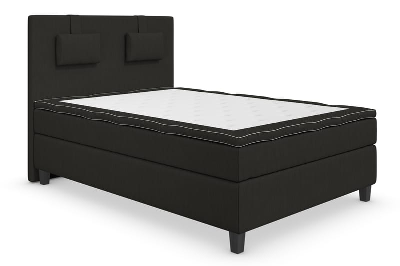 Jenkkisänky Roma Lyx 140x200 - Musta/Mustat jalat - Huonekalut - Sänky - Jenkkisängyt