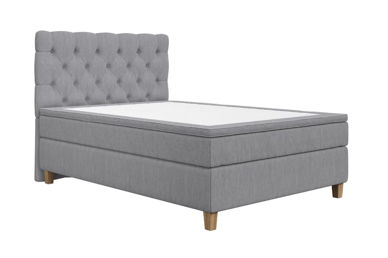 Jenkkisänky Roma Lyx 140x200 - Vaaleanharmaa - Huonekalut - Sänky - Jenkkisängyt