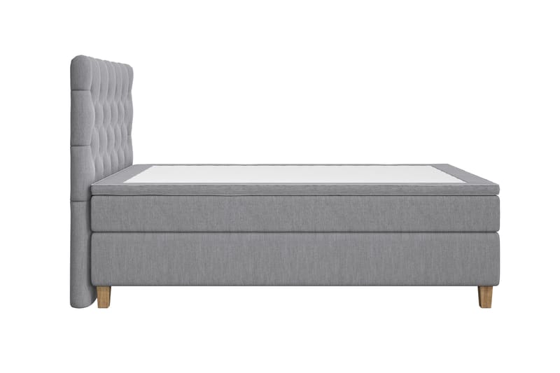 Jenkkisänky Roma Lyx 140x200 - Vaaleanharmaa - Huonekalut - Sänky - Jenkkisängyt