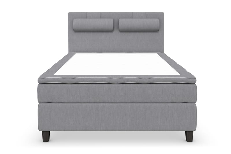 Jenkkisänky Roma Lyx 140x200 - Vaaleanharmaa/Mustat jalat - Huonekalut - Sänky - Jenkkisängyt