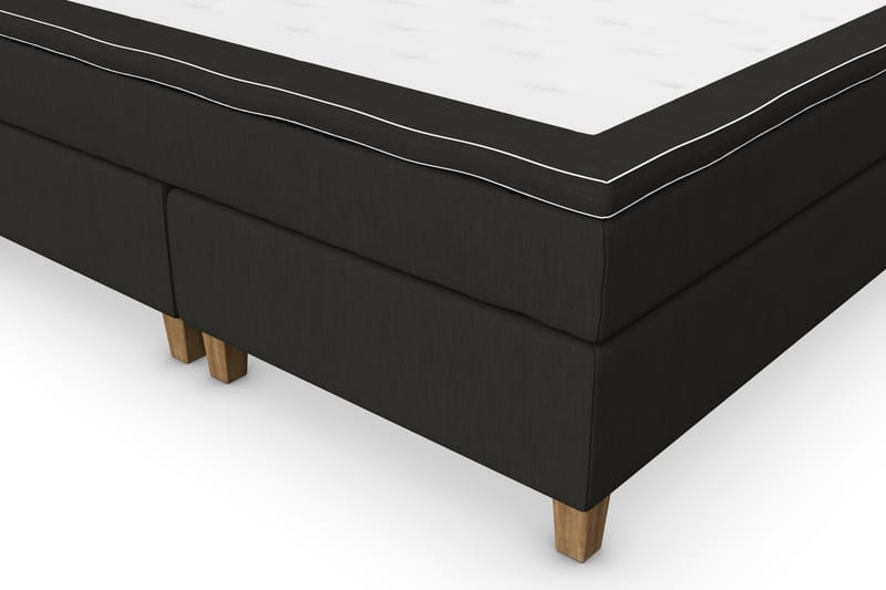 Jenkkisänky Roma Lyx 160x200 - Musta/Tammijalat - Huonekalut - Sänky - Jenkkisängyt