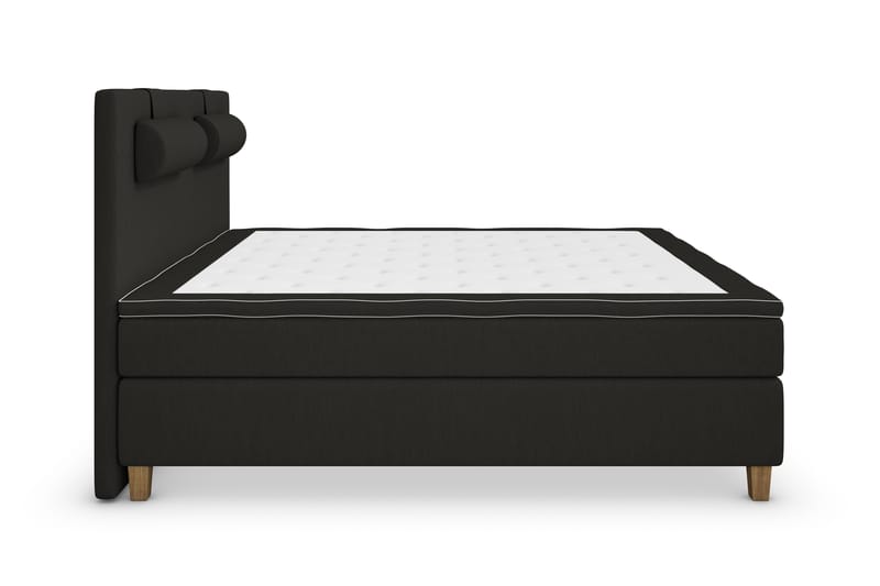 Jenkkisänky Roma Lyx 160x200 - Musta/Tammijalat - Huonekalut - Sänky - Jenkkisängyt