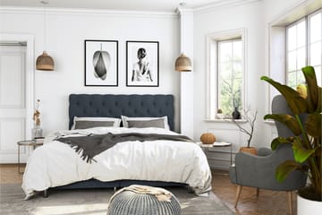 Jenkkisänky Roma Lyx 160x200 - Tummansininen - Huonekalut - Sänky - Jenkkisängyt