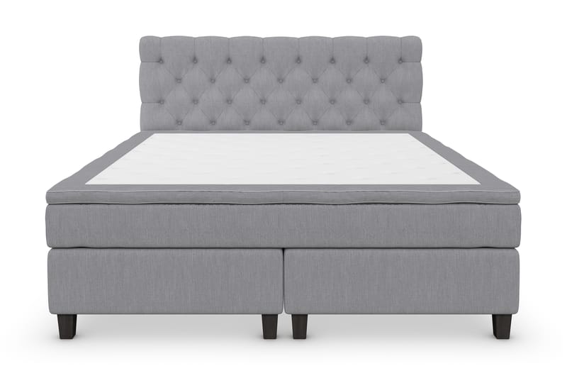 Jenkkisänky Roma Lyx 160x200 - Vaaleanharmaa - Huonekalut - Sänky - Jenkkisängyt