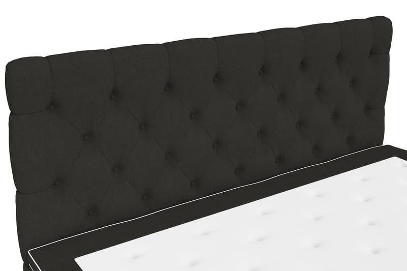 Jenkkisänky Roma Lyx 180x200 - Musta/Mustat jalat - Huonekalut - Sänky - Jenkkisängyt