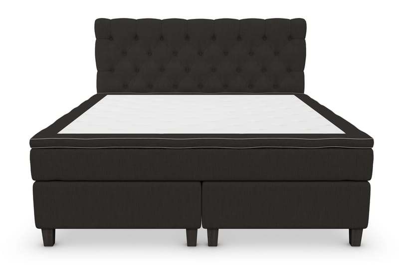 Jenkkisänky Roma Lyx 180x200 - Musta/Mustat jalat - Huonekalut - Sänky - Jenkkisängyt