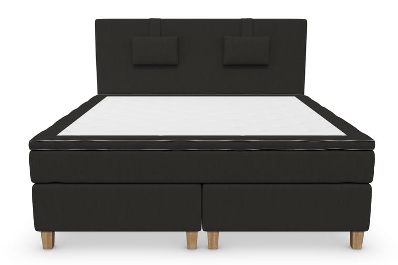 Jenkkisänky Roma Lyx 180x200 - Musta/Tammijalat - Huonekalut - Sänky - Jenkkisängyt