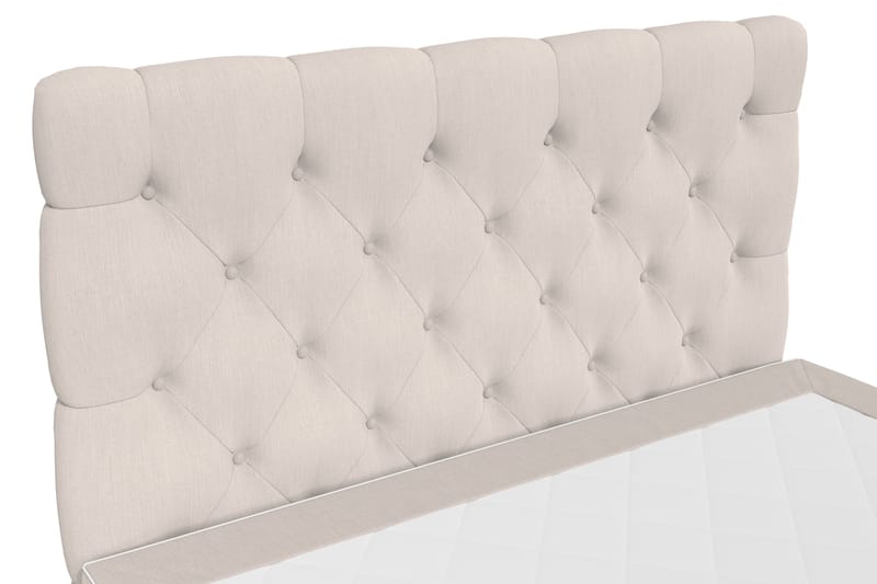 Jenkkisänky Romance Lyx 140x200 - Beige - Huonekalut - Sänky - Jenkkisängyt