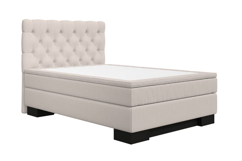 Jenkkisänky Romance Lyx 140x200 - Beige - Huonekalut - Sänky - Jenkkisängyt