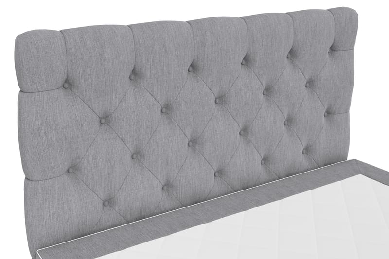 Jenkkisänky Romance Lyx 140x200 - Vaaleanharmaa - Huonekalut - Sänky - Jenkkisängyt