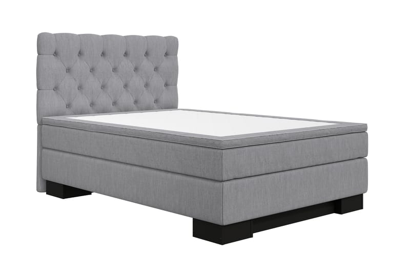 Jenkkisänky Romance Lyx 140x200 - Vaaleanharmaa - Huonekalut - Sänky - Jenkkisängyt