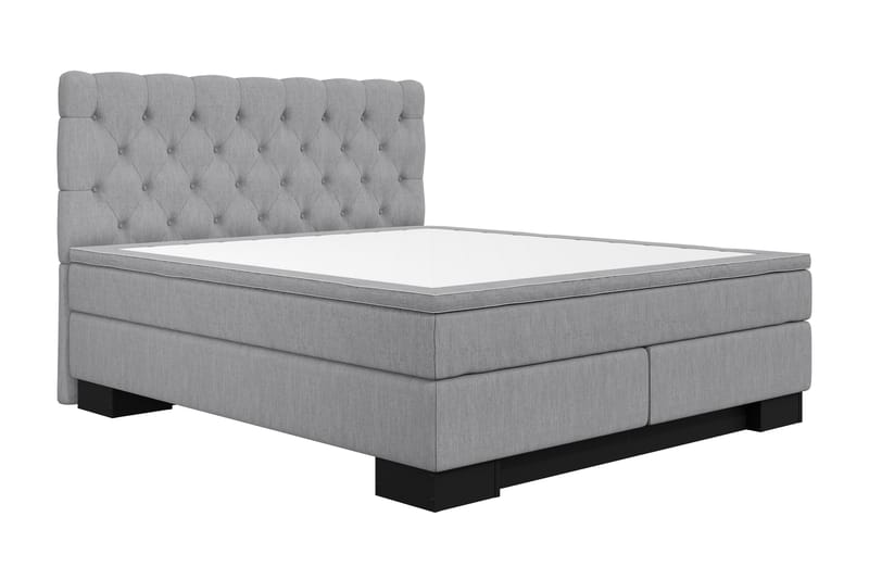 Jenkkisänky Romance Lyx 180x210 - Vaaleanharmaa - Huonekalut - Sänky - Jenkkisängyt