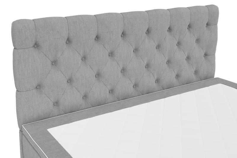 Jenkkisänky Romance Lyx 180x210 - Vaaleanharmaa - Huonekalut - Sänky - Jenkkisängyt
