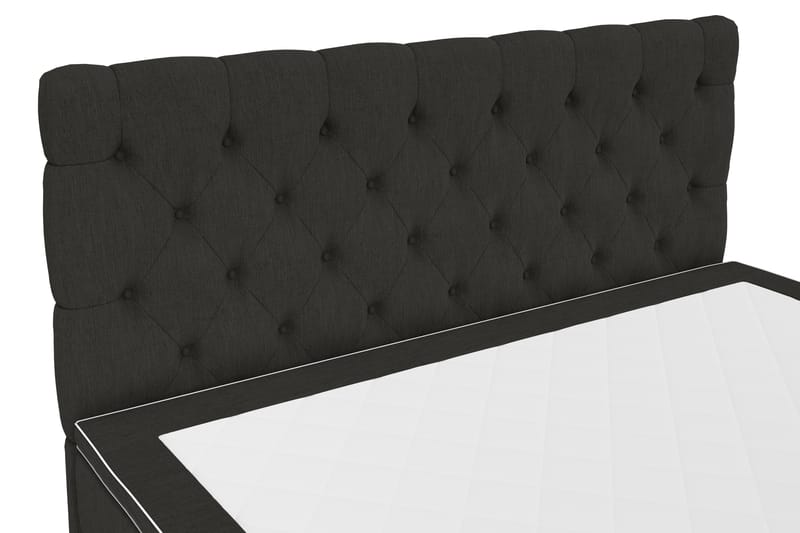 Jenkkisänky Romance Lyx 210x210 - Musta - Huonekalut - Sänky - Jenkkisängyt