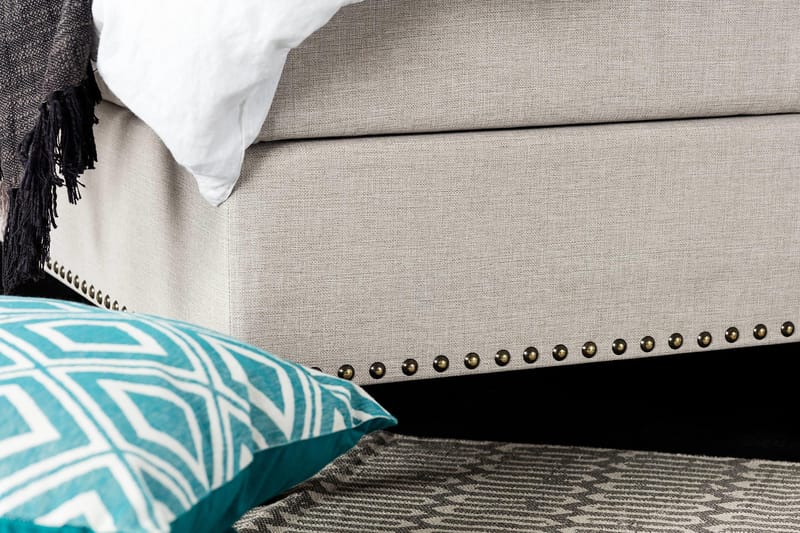 Jenkkisänky Roosalie 180x200 - Beige - Huonekalut - Sänky - Jenkkisängyt