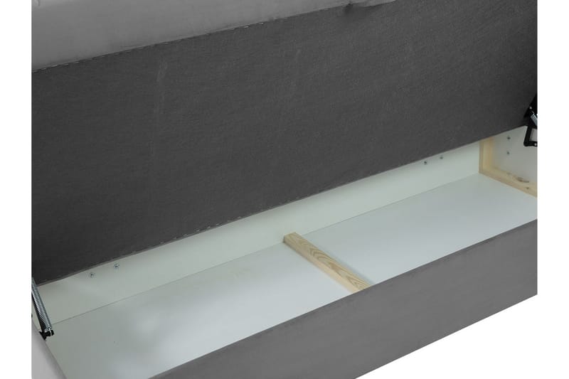 Jenkkisänky Skudderup 160x200 cm + Sijauspatja - Vihreä - Huonekalut - Sänky - Jenkkisängyt