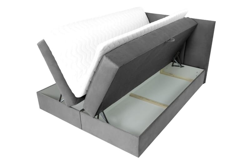 Jenkkisänky Skudderup 180x200 cm + Sijauspatja - Roosa - Huonekalut - Sänky - Jenkkisängyt