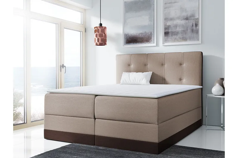 Jenkkisänky Songvik 120x200 - Ruskea - Huonekalut - Sänky - Jenkkisängyt