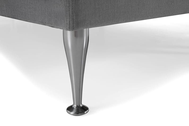 Jenkkisänky Torsö 160x200 Sametti - Vaaleanharmaa - Huonekalut - Sänky - Parisänky