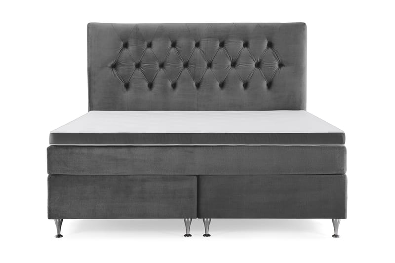 Jenkkisänky Torsö 180x200 Sametti - Tummanharmaa - Huonekalut - Sänky - Jenkkisängyt