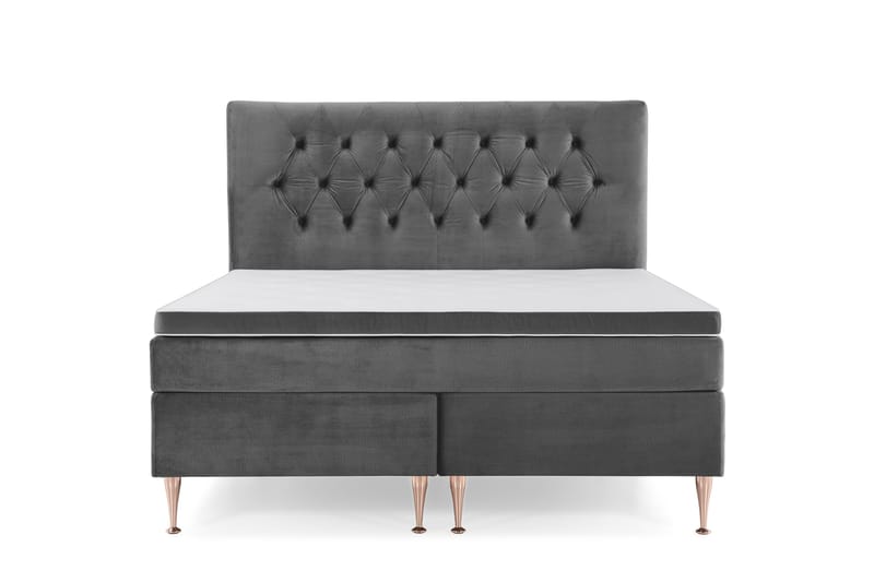 Jenkkisänky Torsö 180x200 Sametti - Tummanharmaa - Huonekalut - Sänky - Jenkkisängyt