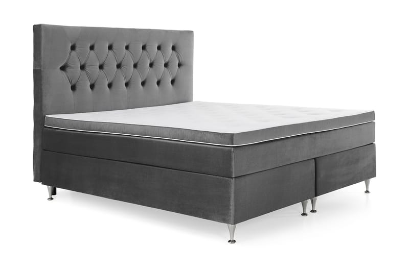 Jenkkisänky Torsö 180x200 Sametti - Tummanharmaa - Huonekalut - Sänky - Jenkkisängyt