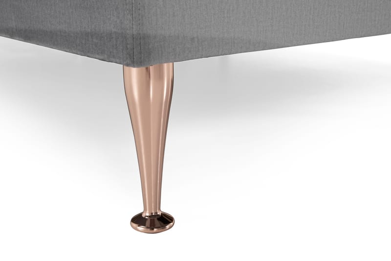 Jenkkisänky Torsö 180x200 Sametti - Vaaleanharmaa - Huonekalut - Sänky - Jenkkisängyt