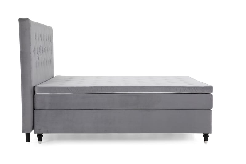 Jenkkisänky Torsö 210x210 Sametti - Vaaleanharmaa - Huonekalut - Sänky - Parisänky