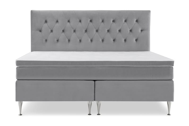 Jenkkisänky Torsö 210x210 - Vaaleanharmaa - Huonekalut - Sänky - Parisänky