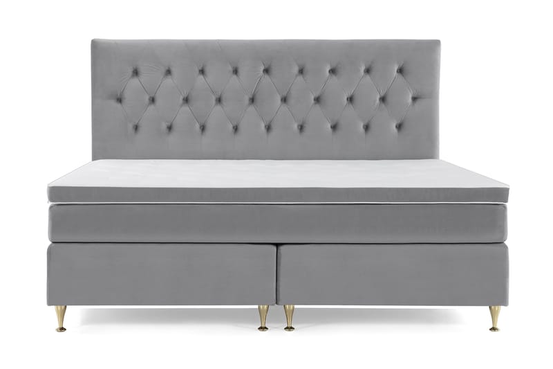 Jenkkisänky Torsö 210x210 - Vaaleanharmaa - Huonekalut - Sänky - Jenkkisängyt