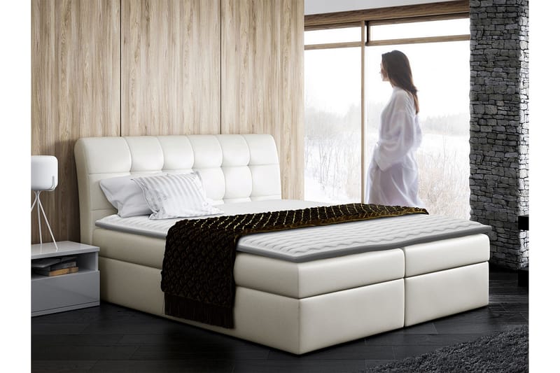 Jenkkisänky Tryland 140x200 cm - Beige - Huonekalut - Sänky - Jenkkisängyt