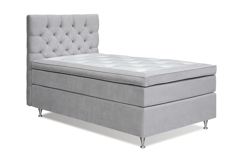 Jenkkisänky Paraiso 105x200 cm Kiinteä - Vaaleanharmaa - Huonekalut - Sänky - Sänkypaketti