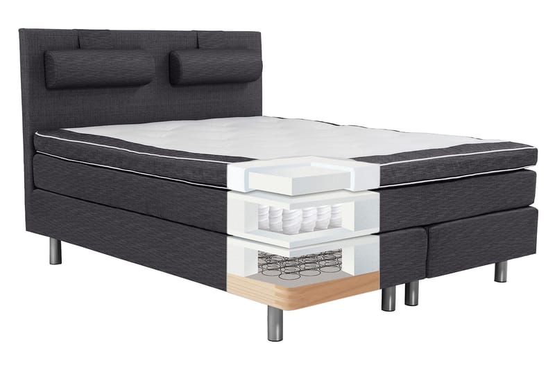 Jenkkisänky Palma 180x200 - Ancona Harmaa - Huonekalut - Sänky - Parisänky