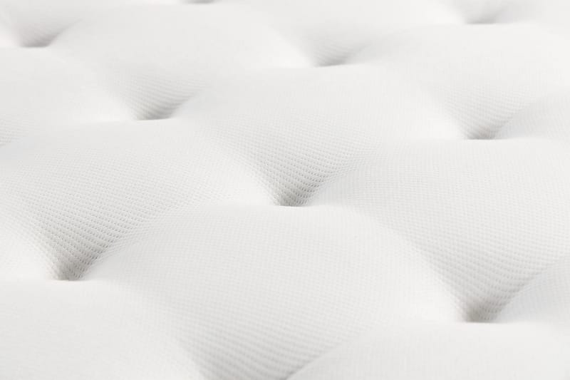 Kakichi Luxe Täydellinen Sänkypaketti Jenkkisänky 180x200 cm Napitettu sängynpääty - Vaaleabeige - Huonekalut - Sänky - Jenkkisängyt