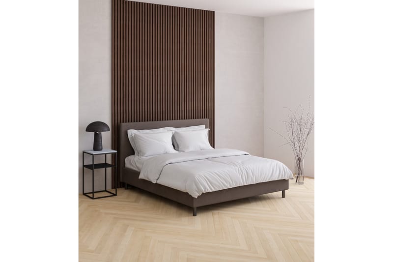 Komplett sängpaket Divine sänggavel 160 cm 160x200 Beige - Huonekalut - Sänky - Yhden hengen sängyt