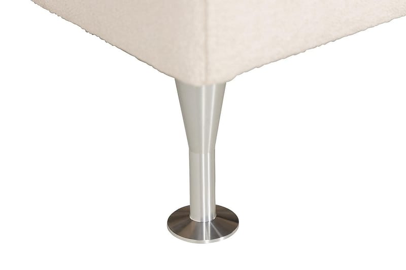 Oslo Lyx Luxe Täydellinen Sänkypaketti Jenkkisänky 180x200 cm Napitettu sängynpääty - Vaaleabeige - Huonekalut - Sänky - Jenkkisängyt