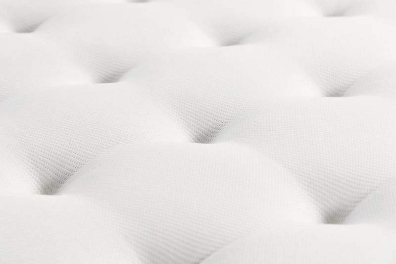 Oslo Lyx Luxe Täydellinen Sänkypaketti Jenkkisänky 180x200 cm Napitettu sängynpääty - Vaaleabeige - Huonekalut - Sänky - Jenkkisängyt