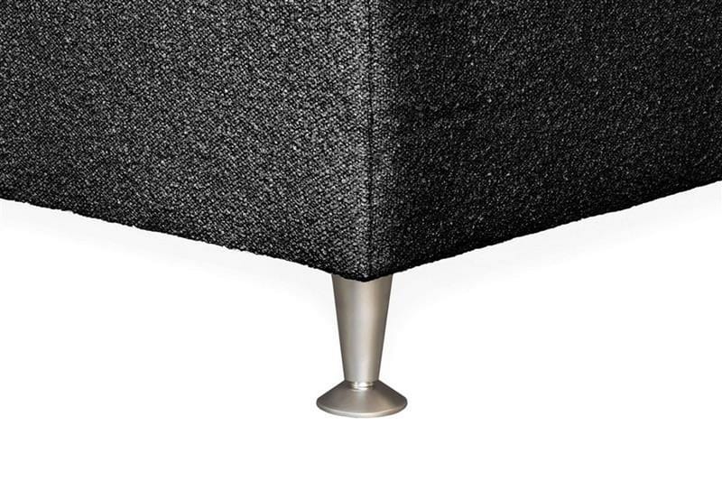 Oslo Lyx Sänky­paketti Jenkkisänky 120x200 cm Curved Sängynpääty - Musta - Huonekalut - Sänky - Jenkkisängyt
