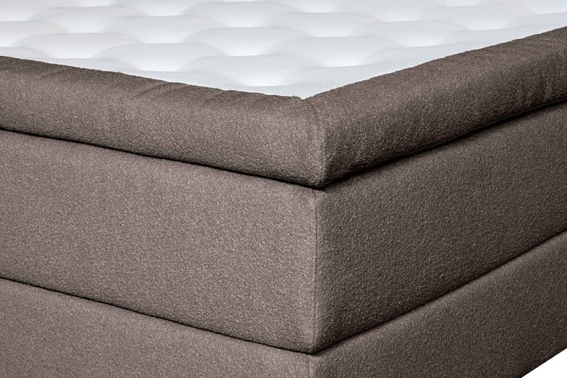 Oslo Lyx Sänky­paketti Jenkkisänky 180x200 cm Curved Sängynpääty - Vaaleanruskea - Huonekalut - Sänky - Jenkkisängyt