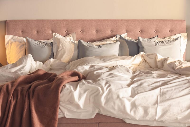 Perhesänky Sänkypaketti Rebeca 240x210 cm - (+Lisää) Roosa - Huonekalut - Sänky - Jenkkisängyt