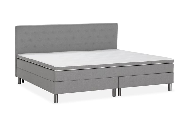 Perhesänky Sänkypaketti Rebeca 240x210 cm - (+Lisää) Vaaleanharmaa - Huonekalut - Sänky - Jenkkisängyt
