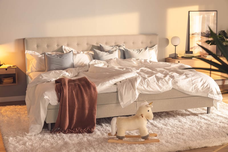 Perhesänky Sänkypaketti Rebeca 280x210 cm - (+Lisää) Beige - Huonekalut - Sänky - Jenkkisängyt