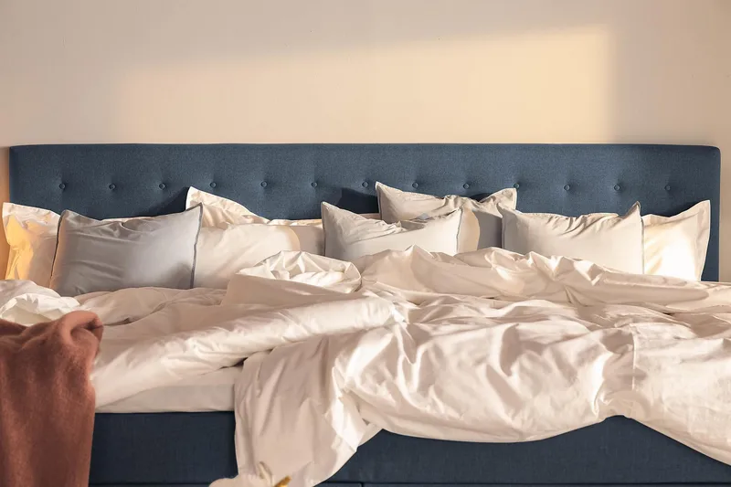 Perhesänky Sänkypaketti Rebeca 280x210 cm - (+Lisää) Tummansininen - Huonekalut - Sänky - Jenkkisängyt