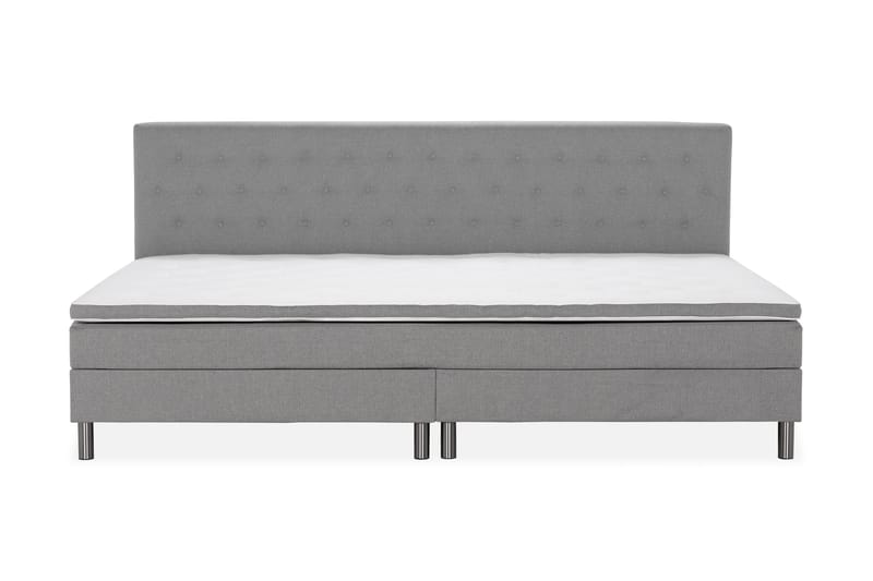 Perhesänky Sänkypaketti Rebeca 280x210 cm - (+Lisää) Vaaleanharmaa - Huonekalut - Sänky - Jenkkisängyt