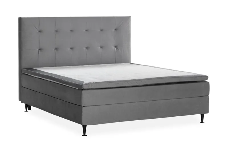 Pigge Extra Sänkypaketti Jenkkisänky 160x200 - Harmaa - Huonekalut - Sänky - Parisänky