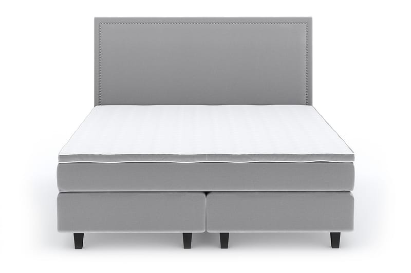 Romance Lyx Velvet 160x200 - Vaaleanharmaa - Huonekalut - Sänky - Jenkkisängyt
