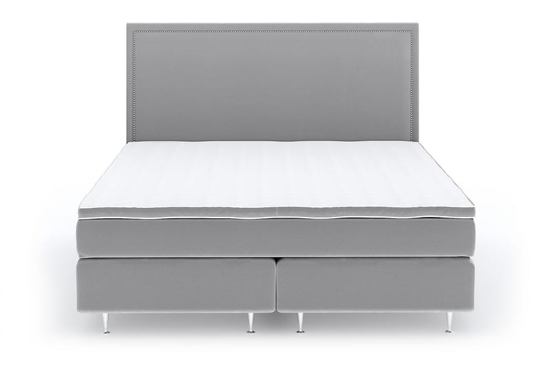 Romance Lyx Velvet 160x200 - Vaaleanharmaa - Huonekalut - Sänky - Jenkkisängyt
