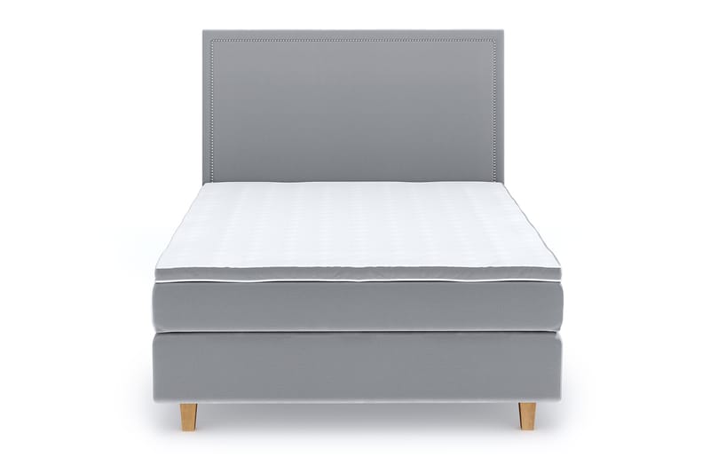 Romance Lyx Velvet Sänkypaketti 120x200 - Vaaleanharmaa - Huonekalut - Sänky - Jenkkisängyt