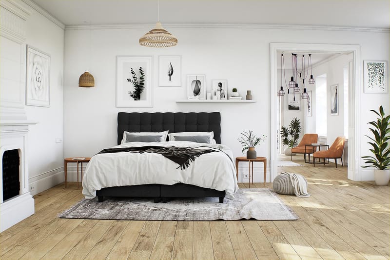 Säilytyssänky Boxford 105x200 - Musta - Huonekalut - Sänky - Jenkkisängyt