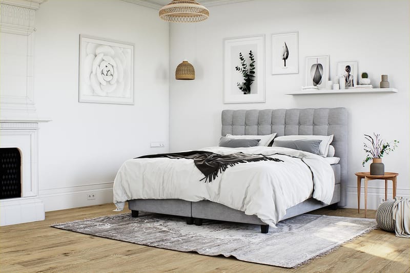 Säilytyssänky Boxford 105x200 - Vaaleanharmaa - Huonekalut - Sänky - Jenkkisängyt